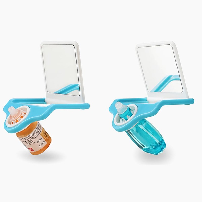 Elderly Eyedrop Applicator Aid with Card Slot for Precise Application