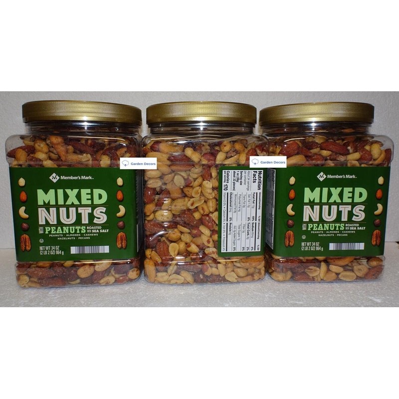 Member S Mark Roasted and Salted Mixed Nuts with Peanuts