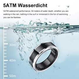 Smartring Smart Ring Android iOS Fitness Ring Tracker Smart Rings for Men Women Heart Rate Monitor Pedometer Sleep Tracker Smart Ring Silver Gold Activity Tracker Ring Fitness Tracker