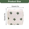 Cactus Travel Pouch for Sanitary Pads, Compact Zippered Organiser Ideal