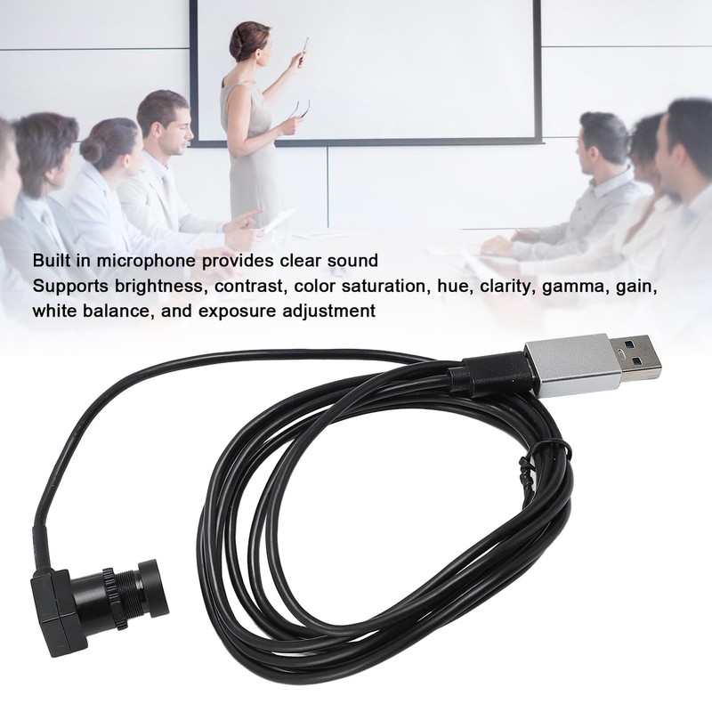 USB C Webcam, Clear Display, Plug and Play, Compact Design,