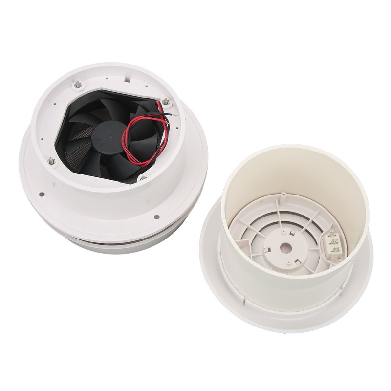 RV Mini Vent Fan White Round Noiseless Compression Resistant Vent