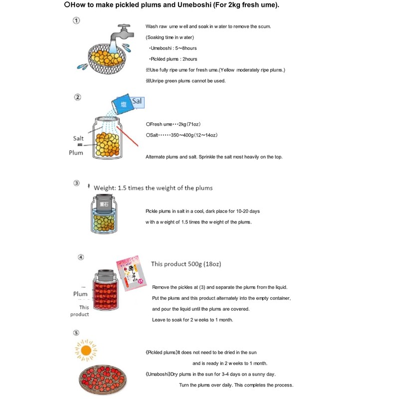 Pickled red shiso 500g（Akashiso suduke 500g）