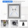 MENATT 15-inch Undermount Kitchen Bar Sinks, 304 Stainless Steel Handmade