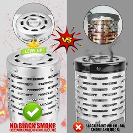 Heating attachment for gas stove, camping stove, heater cover, tent heater, camping gas heater, stainless steel heating attachment for heating, camper, caravan, camping tent