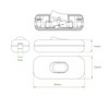 fuchswerk Intermediate Switch - 2-3-Pin 6A 250V Gold Rocker Switch,