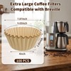 Extra Large Coffee Filters Compatible with Breville, Disposable Coffee Filter