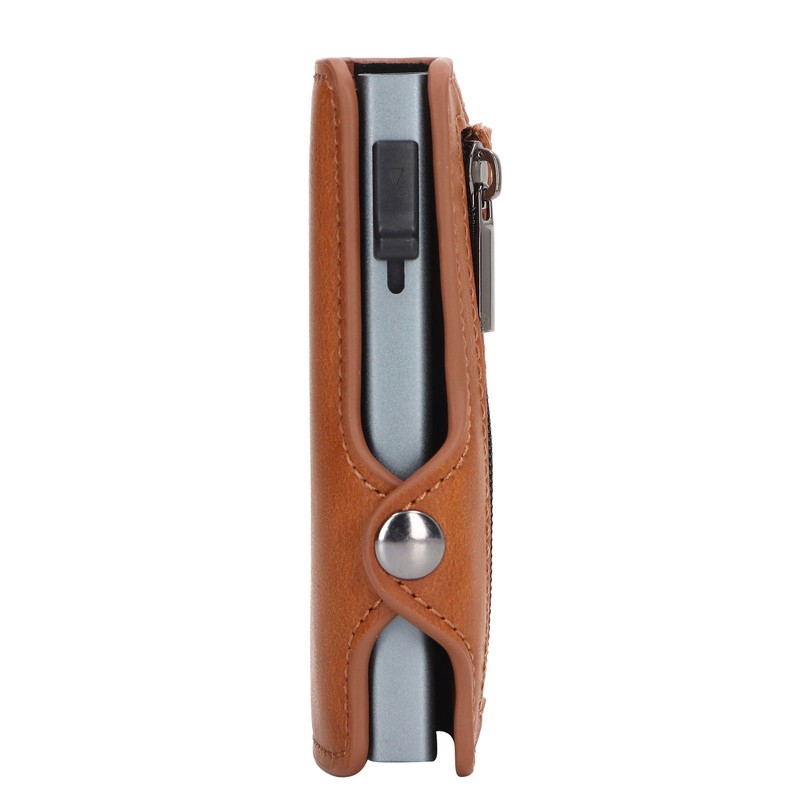 Wallet Aluminium Alloy PU Anti Lost Ultra Thin ID Credit