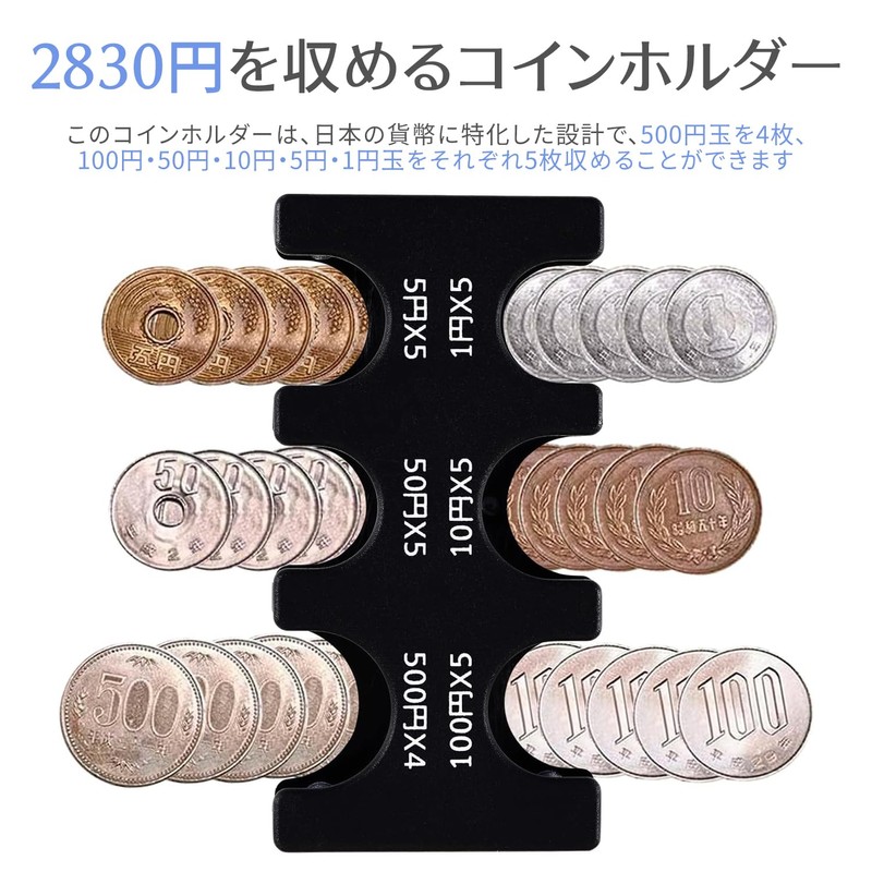 Coin Holder, Coin Storage Case, Holds 29 Coins, Portable Coin