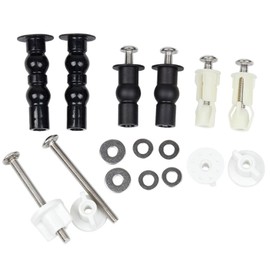 Screws for Toilet Seat, 5 Pairs Universal Toilet Seat Attachment Set, Stainless Steel Hinges for Toilet Lid with Small Parts, Toilet Seat Fixing, Toilet Seat Repair Parts