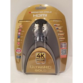 Monster Cable HDMI 4K HDR Ultra HD Gold 60Hz 21 Gbps 6' 1.82m Premium Brand NEW!