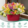 WOHSEROM 8 Bundles Artificial Violet Flowers Outdoor Indoor, UV Resistant