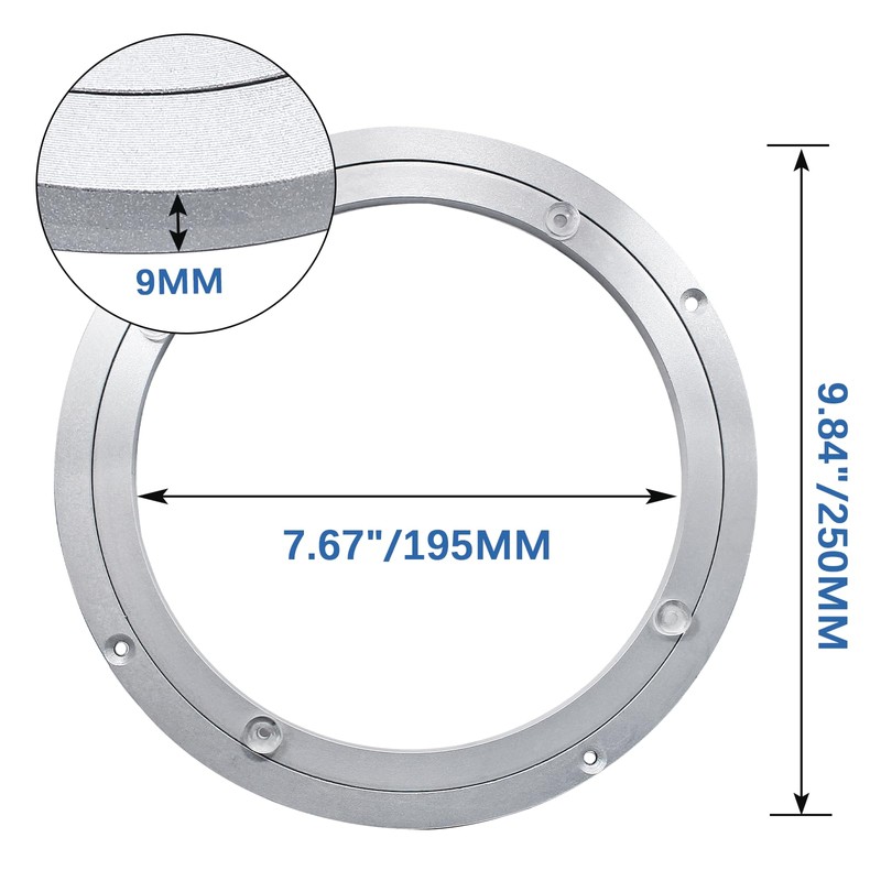 Cionyce 1 Pack 10 Inch Aluminium Alloy Turntable Bearing Lazy