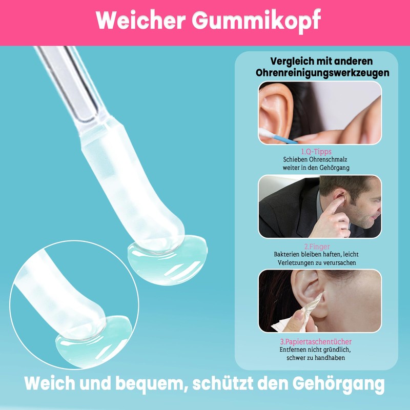 Earwax Remover Sucker 24 Pieces Ear Wax Sucker Ear Wax