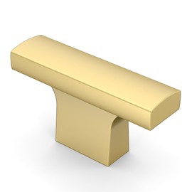 KNOKLOCK 10 Pack Brushed Gold Cabinet Knobs Single Hole Centers,Gold Kitchen Cabinet Knobs Cabinet Hardware Drawer Knobs for Dresser Cupboard