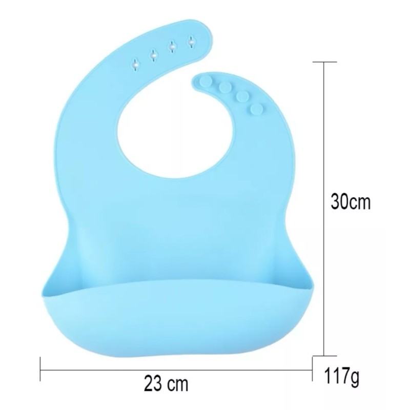 Papu Baby Set 2 Baberos Suaves De Silicón Para Bebé