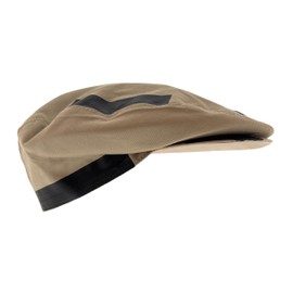 Dolce & Gabbana Beige/Black Solid Signature Modern Flat Cap-ayered Brim with Sleek Edge for Womens