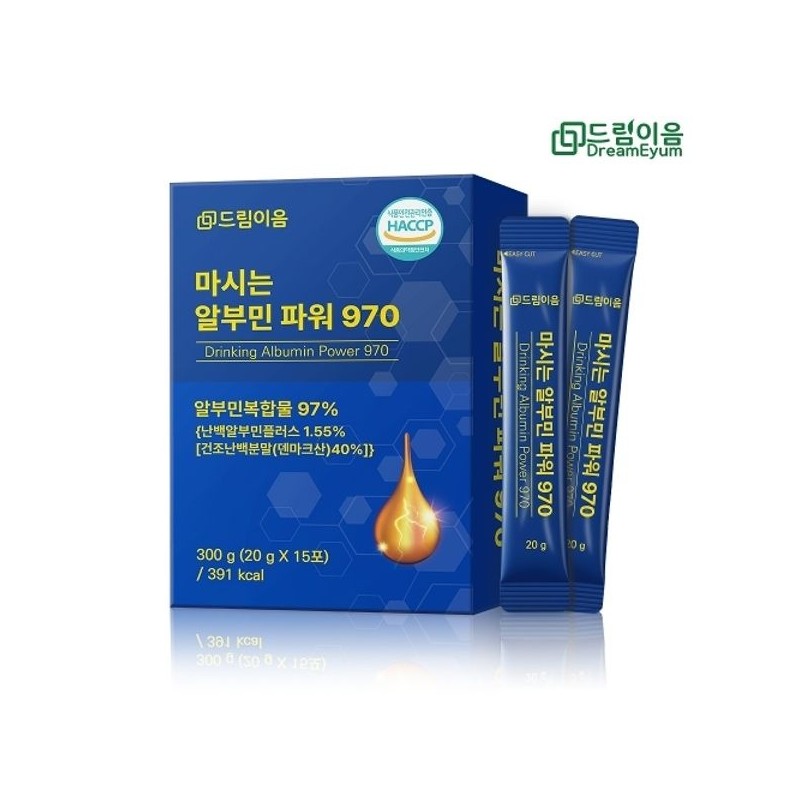 드림이음 Dream Eum Drinkable Albumin Power 970 Liquid Stick 20g