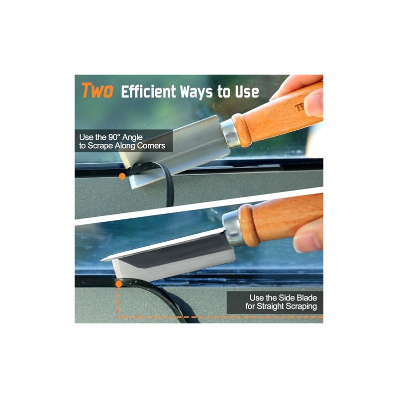 2 PCS Professional Caulk Remover Tool – Heat-Treated Caulking Tool
