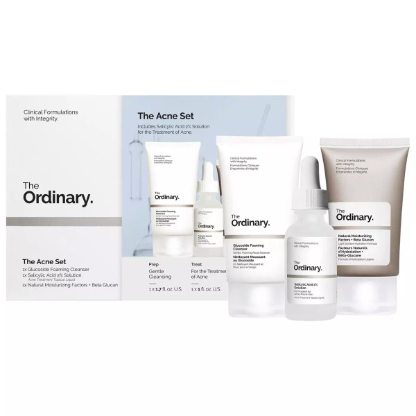 The Ordinary The Acne Set Glucoside Foaming Salicylic Acid Natural