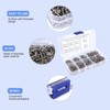 Hepzest 800Pcs Stainless Steel Self Tapping Screw Assortment Kit Lock