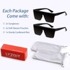 LYZOIT Square Oversized Sunglasses for Women Men Big Shield Large