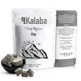 Cuisine228 Natural Edible Clay, Kalaba – 100% Natural, Chemical-Free Detox Kaolin – Calaba, Marble Chalk 16oz| Made in Togo