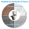 PATIKIL 1.5" Swivel Caster Wheels with 7/9" U Bracket, 4