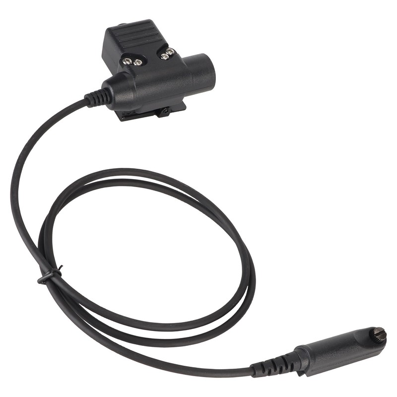 U94 PTT Adapter Cable 35.4in Walkie Talkie Headset Connector Cable