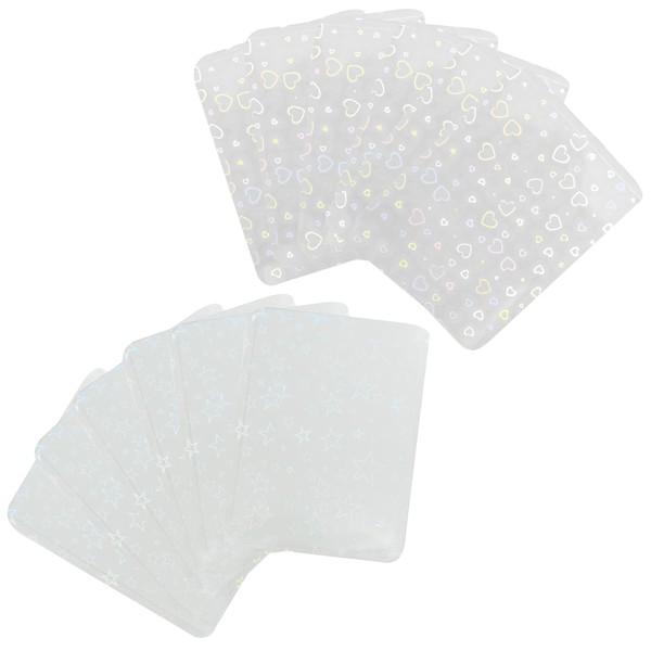 Holographic Card Holders 20pcs Hard Plastic Top Loader Card Cover