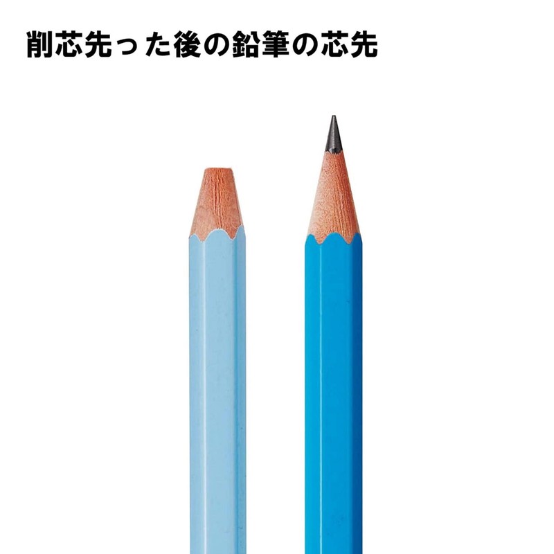 Kutsuwa RS021BL STAD Double Blade Pencil Sharpener, Blue