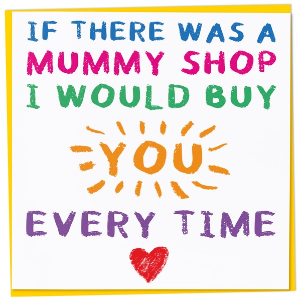 Cute Birthday Card for Mummy from Young Child, If There