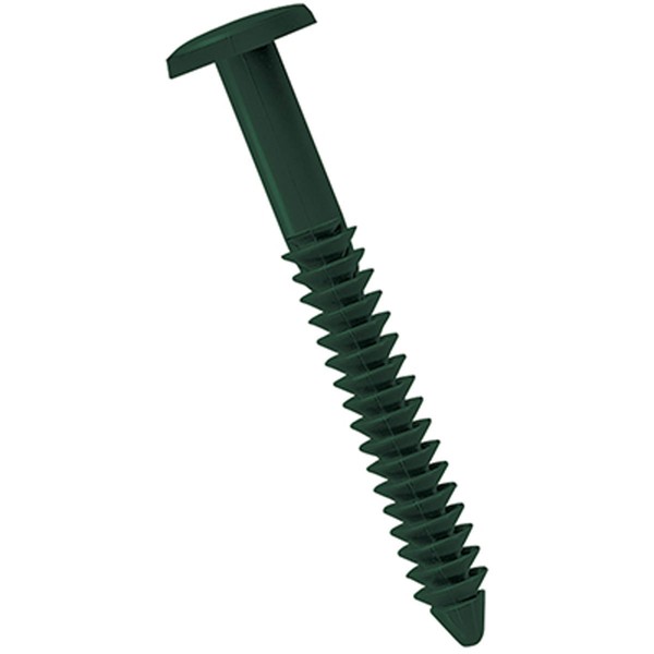 Ekena Millwork LVSL0012MG 3" Lifetime Vinyl Shutter-Lok's, Midnight Green (12/Bag),