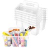 NINU Classroom Caddy Storage Basket with Handle, Plastic Arts Office