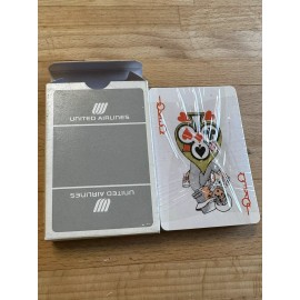 Vintage 1970s UNITED AIRLINES Sealed Deck of Playing Cards! NEW in Original Box!