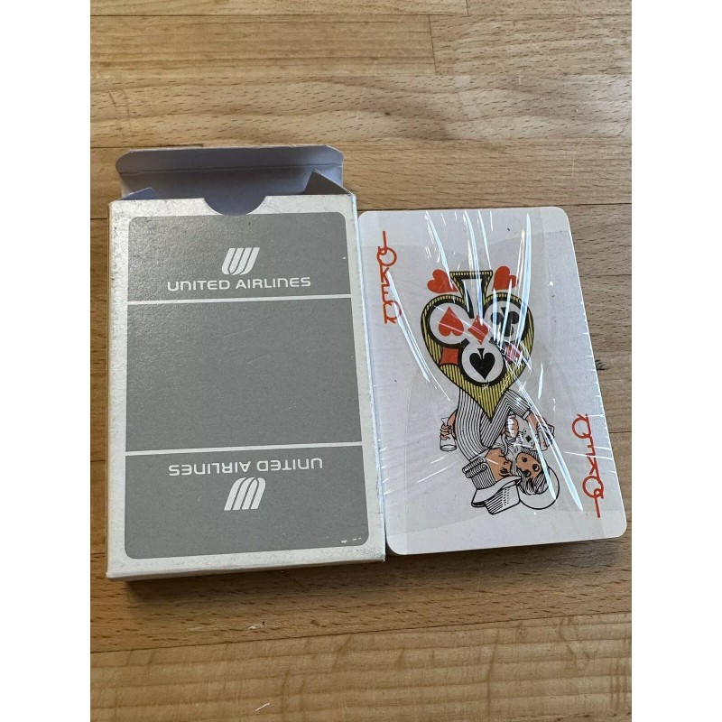 Vintage 1970s UNITED AIRLINES Sealed Deck of Playing Cards! NEW