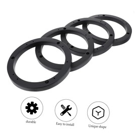 KICHOUSE Car Audio Speaker Spacer Rings 2 Pairs 6 Inches Abs Pad Easy Installation