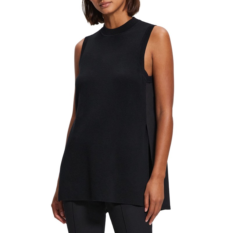 Theory Women's Combo Tunic, Black