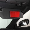 car-king888 Red Carbon Sunvisor Panel Warning Label Cover For Corvette