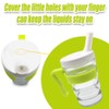 pegirra Control Flow Cup With Two Style Lids,Lightweight Clear Senior