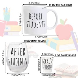 Frerdui 7 Pieces Teacher Appreciation Gifts, Best Teacher Gifts, Thank You Teacher Gifts, Back to School Gifts for Teachers, Funny Teacher Gifts for Women