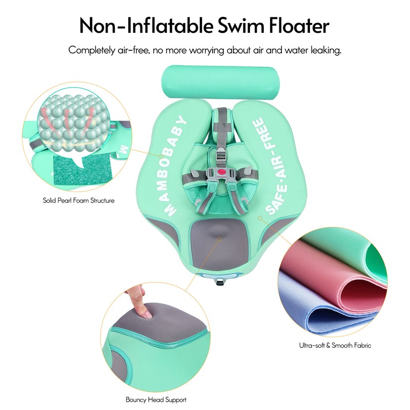 Non-Inflatable Baby Float Infant Lying Swimming Ring Pool Swim Trainer