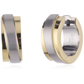 Boccia 0560-02 Women's Creole Earrings Titanium (Pr) Gp Pol/Sat, Titanium, No Gemstone