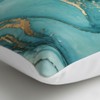 Hopomoon Marble Green Gold Throw Pillow Covers Set of 4,Luxury