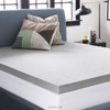 Lucid 3 Inch Ventilated Bamboo Charcoal Memory Foam Mattress Topper,