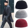 Faringoto Skull Hat for Men Docker Hat Knit Cap Mens