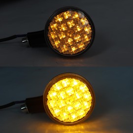 Turn Signals, Black Rear LED Turn Signals Lights Fit For Harley Touring 2009-later Softail 2000-later Sportster XL883 models 2000-2022 Dyna 2006-2017 Short Handle