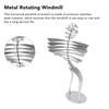 Metal Rotating Windmill Wind Braking Figurine Humanoid Rotating Windmill Home