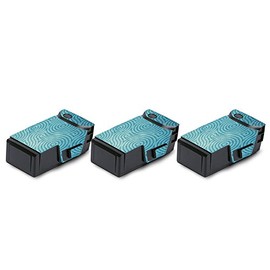 MightySkins Skin Compatible with DJI Mavic Air Drone - Blue Swirls | Battery (3 Pack) | Protective, Durable, and Unique Vinyl Decal wrap Cover | Easy to Apply, Remove | Made in The USA