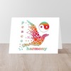 CafePress Peace And Harmony Folded Greeting Cards (10-pack) Glossy
